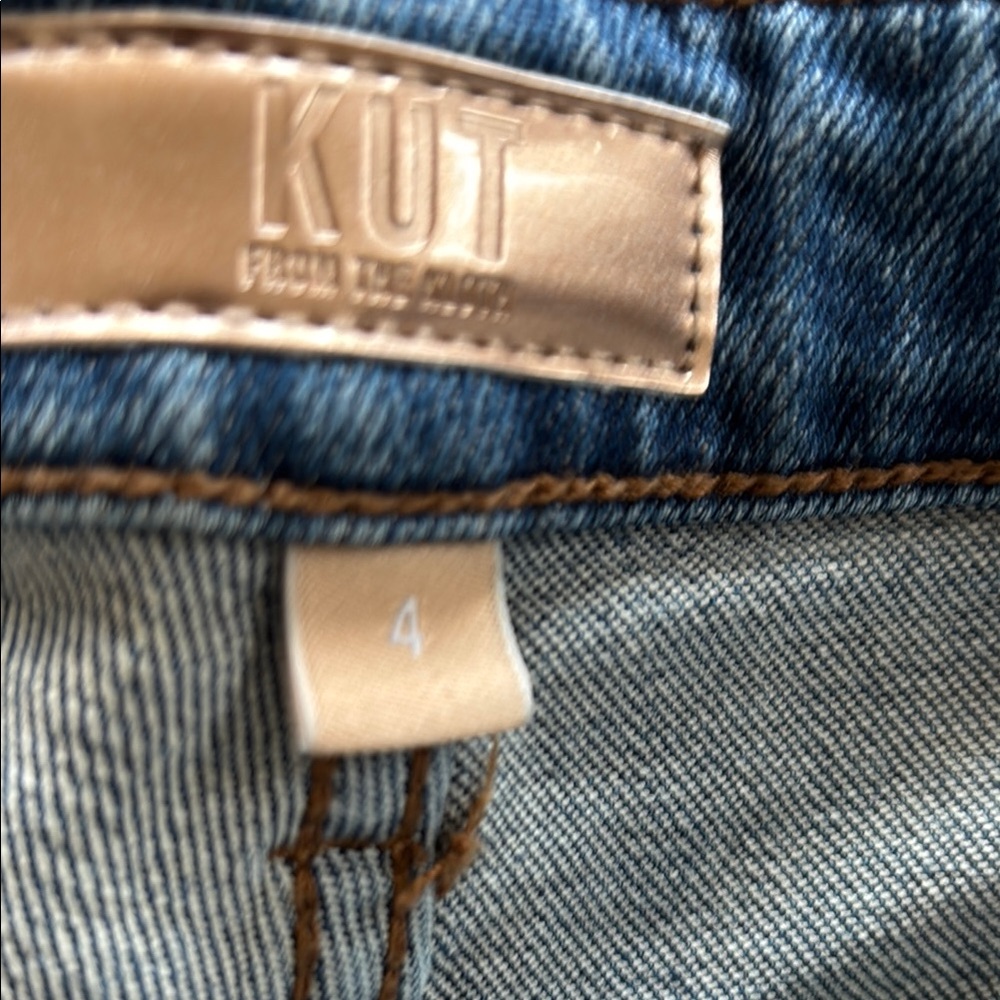 Kut from the Kloth “Kelsey” Ankle Flared Jeans Mid-Rise Size 4 EUC - Picture 8 of 12